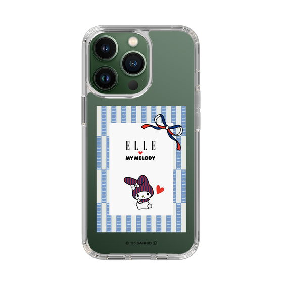 スリムプロテクションケース［ ELLE×マイメロディ＆クロミ - トリコロールカラーグラフィック7 ］
