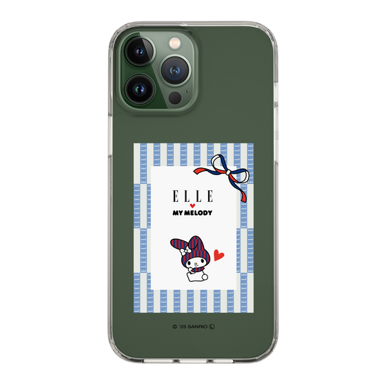 スリムプロテクションケース［ ELLE×マイメロディ＆クロミ - トリコロールカラーグラフィック7 ］