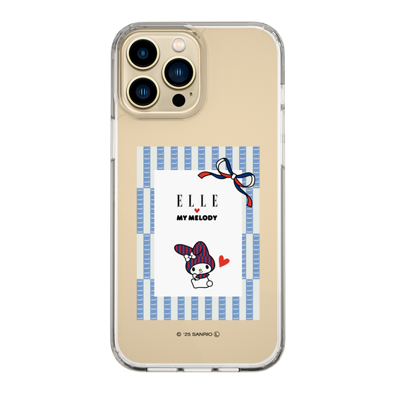 スリムプロテクションケース［ ELLE×マイメロディ＆クロミ - トリコロールカラーグラフィック7 ］