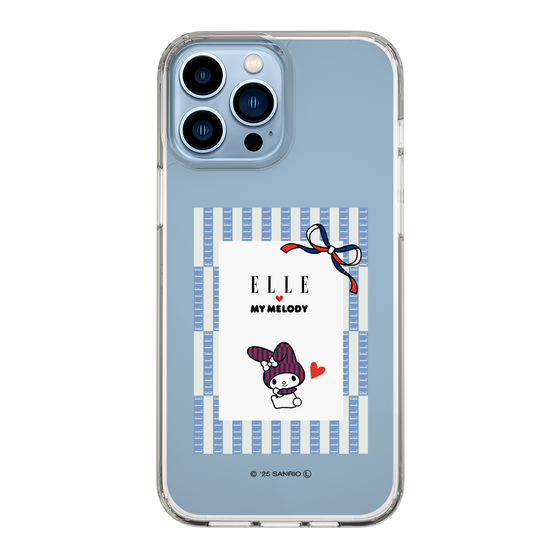スリムプロテクションケース［ ELLE×マイメロディ＆クロミ - トリコロールカラーグラフィック7 ］