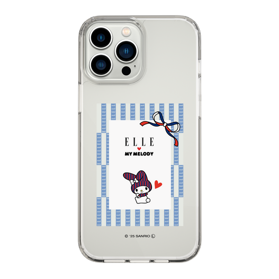 スリムプロテクションケース［ ELLE×マイメロディ＆クロミ - トリコロールカラーグラフィック7 ］