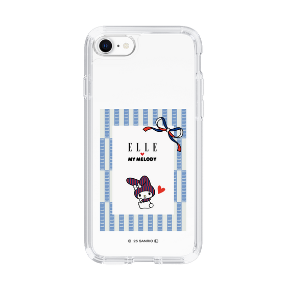 スリムプロテクションケース［ ELLE×マイメロディ＆クロミ - トリコロールカラーグラフィック7 ］