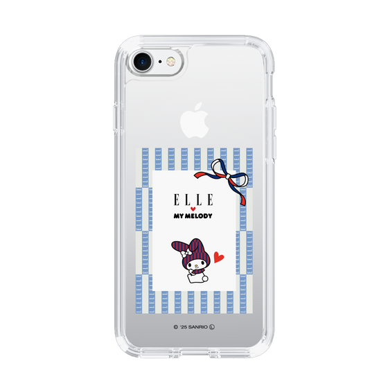 スリムプロテクションケース［ ELLE×マイメロディ＆クロミ - トリコロールカラーグラフィック7 ］