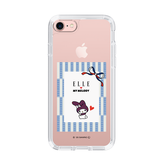 スリムプロテクションケース［ ELLE×マイメロディ＆クロミ - トリコロールカラーグラフィック7 ］