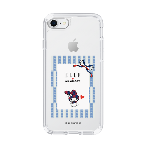 スリムプロテクションケース［ ELLE×マイメロディ＆クロミ - トリコロールカラーグラフィック7 ］