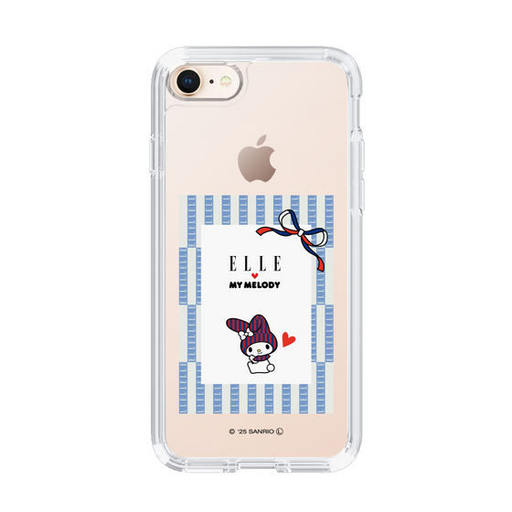 スリムプロテクションケース［ ELLE×マイメロディ＆クロミ - トリコロールカラーグラフィック7 ］