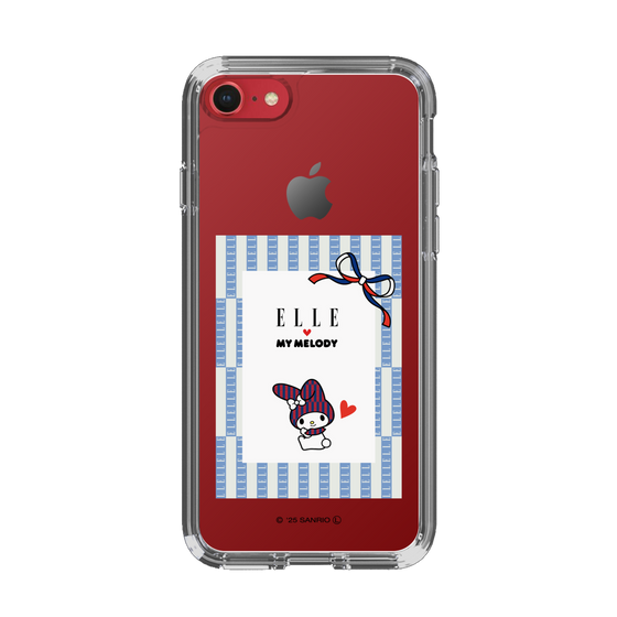 スリムプロテクションケース［ ELLE×マイメロディ＆クロミ - トリコロールカラーグラフィック7 ］
