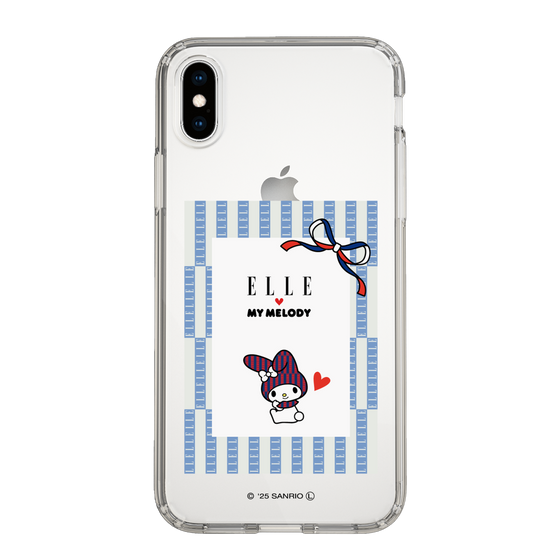スリムプロテクションケース［ ELLE×マイメロディ＆クロミ - トリコロールカラーグラフィック7 ］