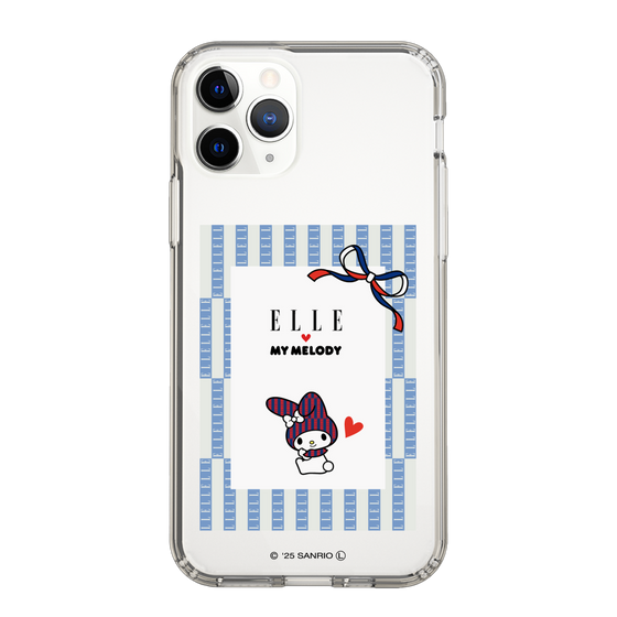 スリムプロテクションケース［ ELLE×マイメロディ＆クロミ - トリコロールカラーグラフィック7 ］