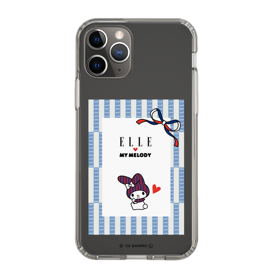 スリムプロテクションケース［ ELLE×マイメロディ＆クロミ - トリコロールカラーグラフィック7 ］