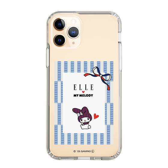 スリムプロテクションケース［ ELLE×マイメロディ＆クロミ - トリコロールカラーグラフィック7 ］