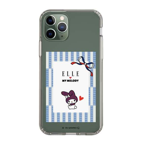 スリムプロテクションケース［ ELLE×マイメロディ＆クロミ - トリコロールカラーグラフィック7 ］