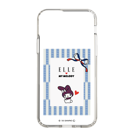 スリムプロテクションケース［ ELLE×マイメロディ＆クロミ - トリコロールカラーグラフィック7 ］