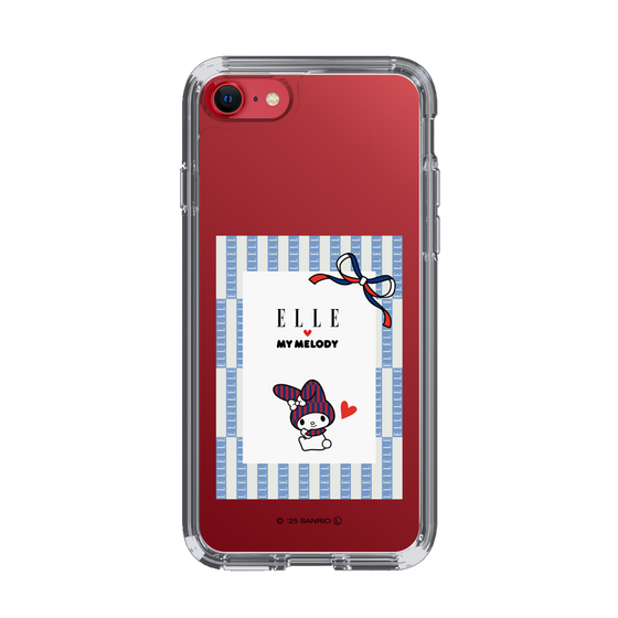 スリムプロテクションケース［ ELLE×マイメロディ＆クロミ - トリコロールカラーグラフィック7 ］