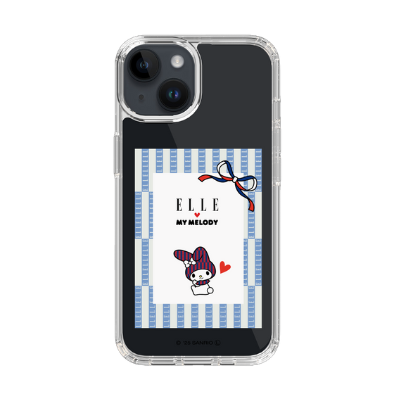 スリムプロテクションケース［ ELLE×マイメロディ＆クロミ - トリコロールカラーグラフィック7 ］