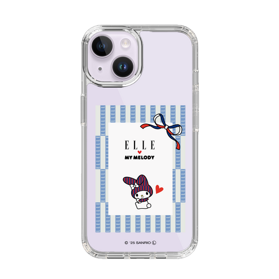 スリムプロテクションケース［ ELLE×マイメロディ＆クロミ - トリコロールカラーグラフィック7 ］