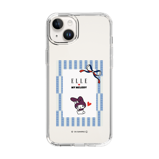 スリムプロテクションケース［ ELLE×マイメロディ＆クロミ - トリコロールカラーグラフィック7 ］