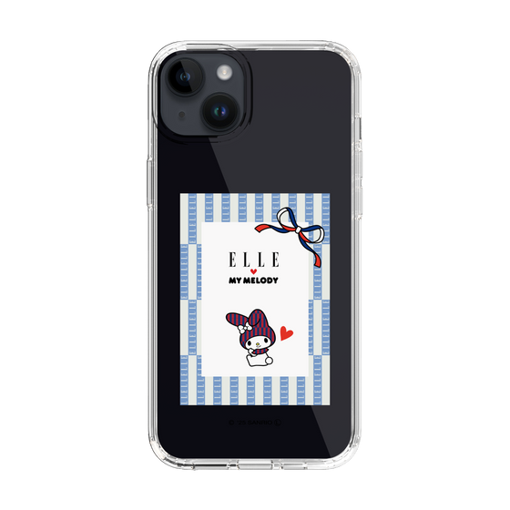 スリムプロテクションケース［ ELLE×マイメロディ＆クロミ - トリコロールカラーグラフィック7 ］