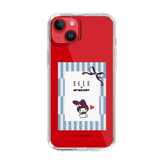 スリムプロテクションケース［ ELLE×マイメロディ＆クロミ - トリコロールカラーグラフィック7 ］