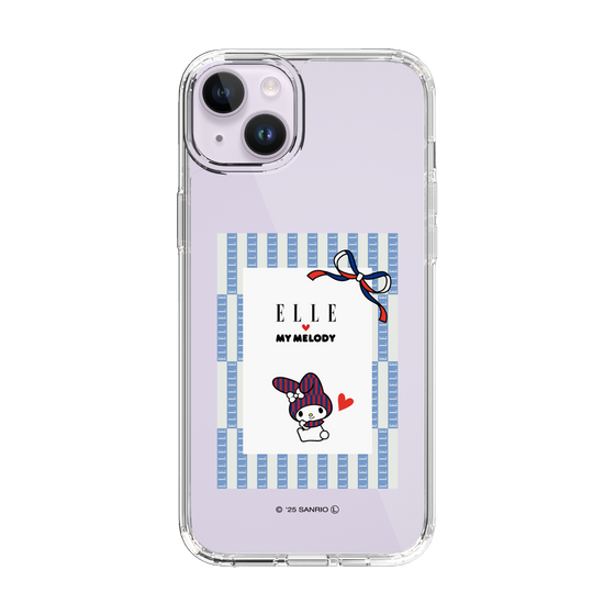 スリムプロテクションケース［ ELLE×マイメロディ＆クロミ - トリコロールカラーグラフィック7 ］