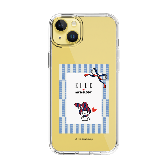 スリムプロテクションケース［ ELLE×マイメロディ＆クロミ - トリコロールカラーグラフィック7 ］