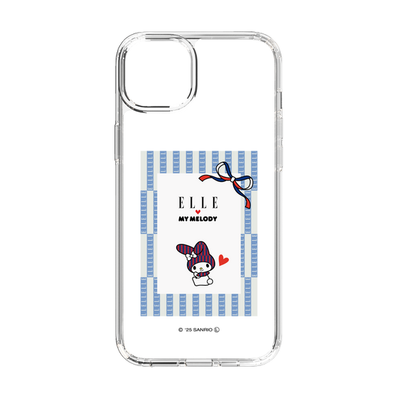 スリムプロテクションケース［ ELLE×マイメロディ＆クロミ - トリコロールカラーグラフィック7 ］