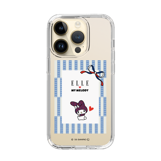 スリムプロテクションケース［ ELLE×マイメロディ＆クロミ - トリコロールカラーグラフィック7 ］