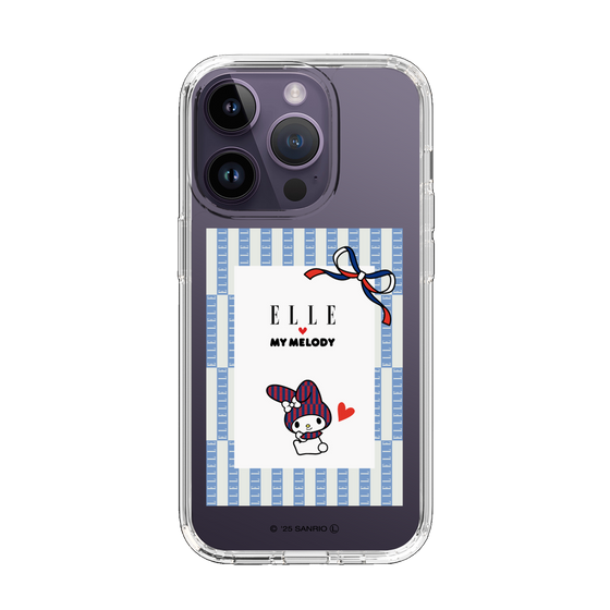 スリムプロテクションケース［ ELLE×マイメロディ＆クロミ - トリコロールカラーグラフィック7 ］