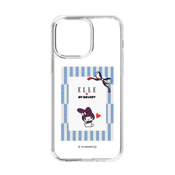 スリムプロテクションケース［ ELLE×マイメロディ＆クロミ - トリコロールカラーグラフィック7 ］