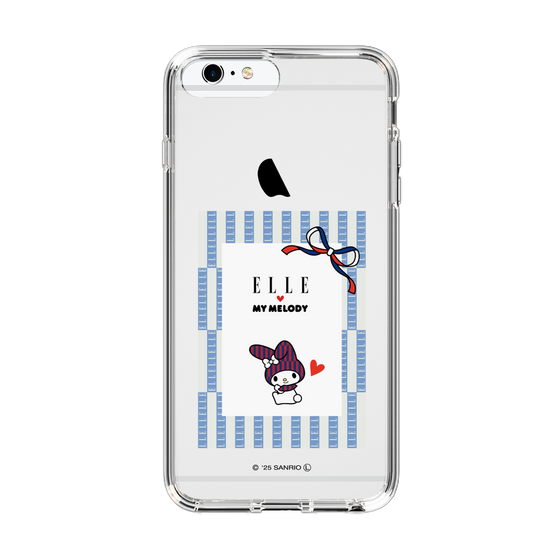 スリムプロテクションケース［ ELLE×マイメロディ＆クロミ - トリコロールカラーグラフィック7 ］