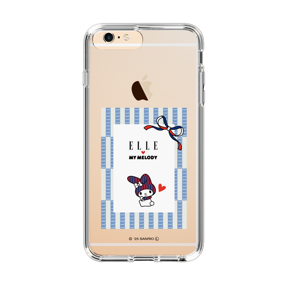 スリムプロテクションケース［ ELLE×マイメロディ＆クロミ - トリコロールカラーグラフィック7 ］