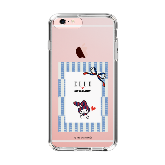 スリムプロテクションケース［ ELLE×マイメロディ＆クロミ - トリコロールカラーグラフィック7 ］