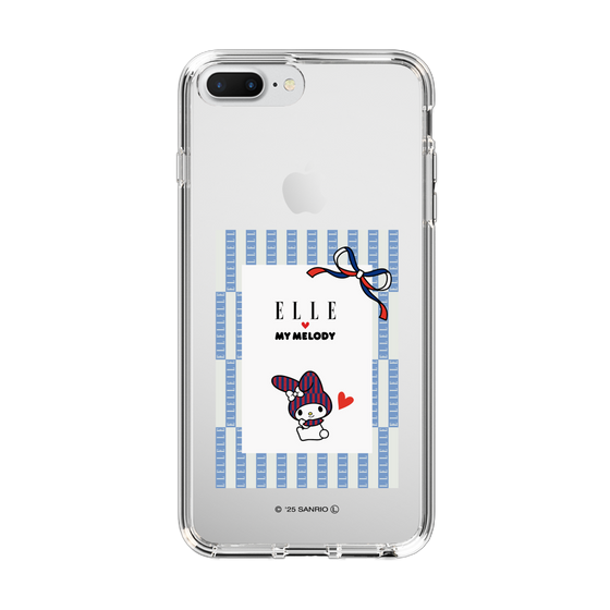 スリムプロテクションケース［ ELLE×マイメロディ＆クロミ - トリコロールカラーグラフィック7 ］