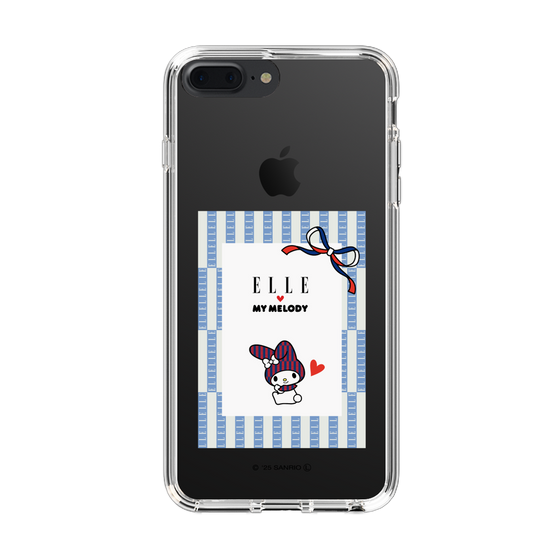 スリムプロテクションケース［ ELLE×マイメロディ＆クロミ - トリコロールカラーグラフィック7 ］