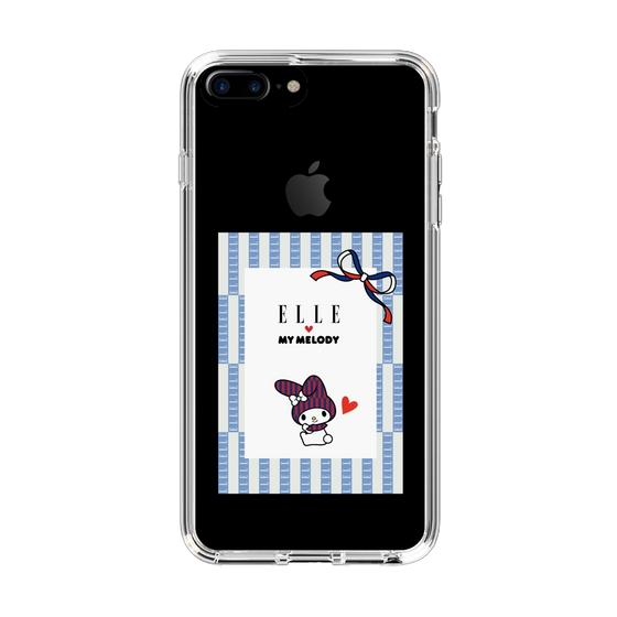 スリムプロテクションケース［ ELLE×マイメロディ＆クロミ - トリコロールカラーグラフィック7 ］