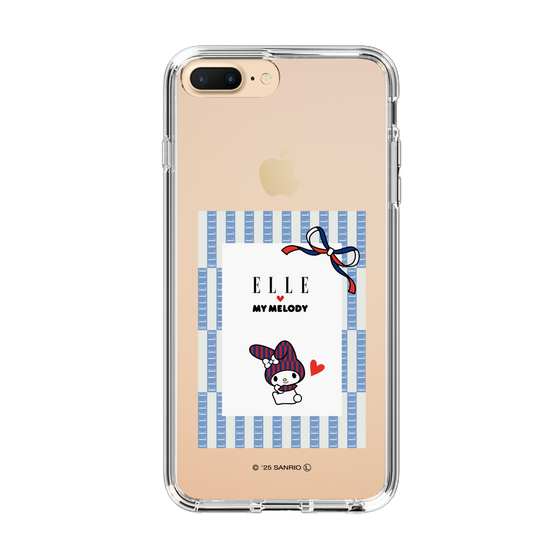 スリムプロテクションケース［ ELLE×マイメロディ＆クロミ - トリコロールカラーグラフィック7 ］