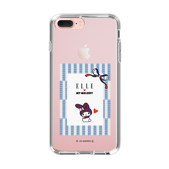 スリムプロテクションケース［ ELLE×マイメロディ＆クロミ - トリコロールカラーグラフィック7 ］