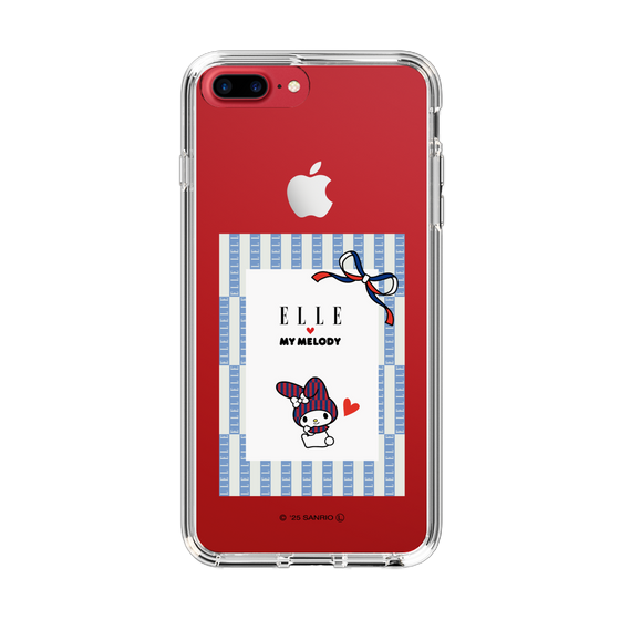 スリムプロテクションケース［ ELLE×マイメロディ＆クロミ - トリコロールカラーグラフィック7 ］