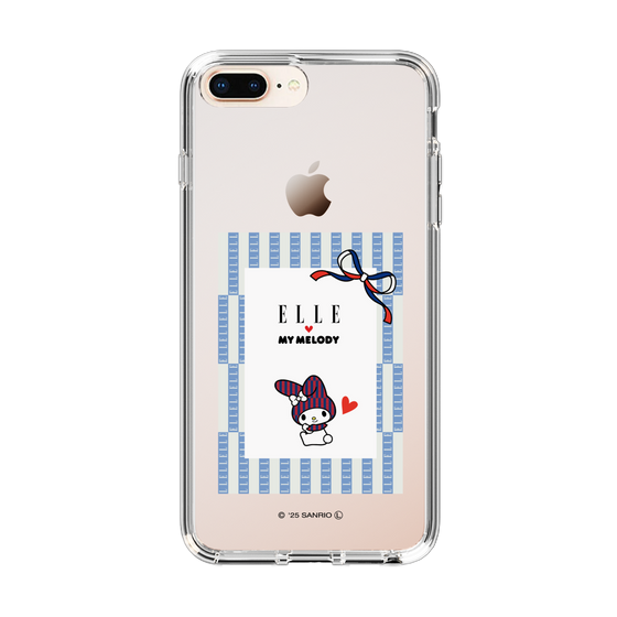 スリムプロテクションケース［ ELLE×マイメロディ＆クロミ - トリコロールカラーグラフィック7 ］