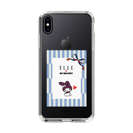 スリムプロテクションケース［ ELLE×マイメロディ＆クロミ - トリコロールカラーグラフィック7 ］