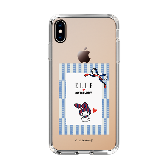 スリムプロテクションケース［ ELLE×マイメロディ＆クロミ - トリコロールカラーグラフィック7 ］