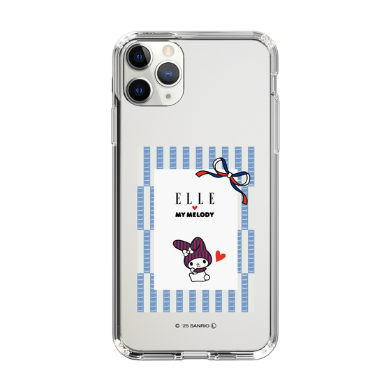 スリムプロテクションケース［ ELLE×マイメロディ＆クロミ - トリコロールカラーグラフィック7 ］