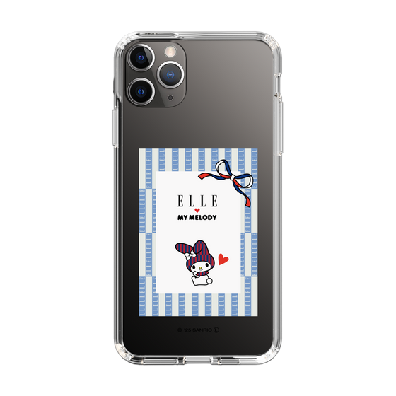 スリムプロテクションケース［ ELLE×マイメロディ＆クロミ - トリコロールカラーグラフィック7 ］