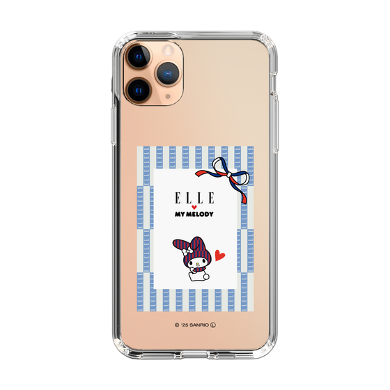 スリムプロテクションケース［ ELLE×マイメロディ＆クロミ - トリコロールカラーグラフィック7 ］