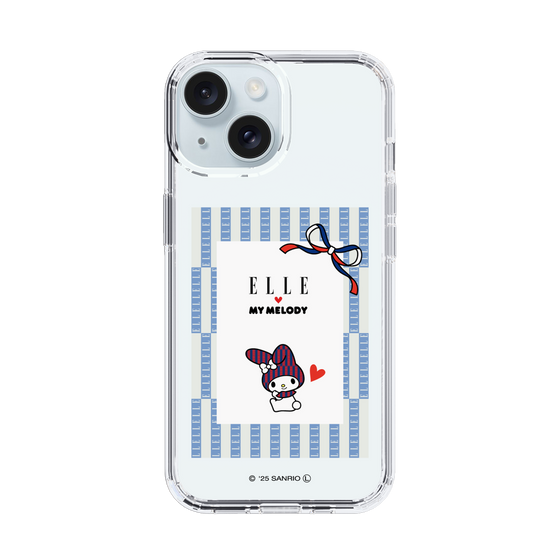 スリムプロテクションケース［ ELLE×マイメロディ＆クロミ - トリコロールカラーグラフィック7 ］