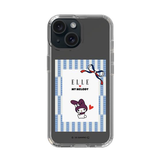 スリムプロテクションケース［ ELLE×マイメロディ＆クロミ - トリコロールカラーグラフィック7 ］