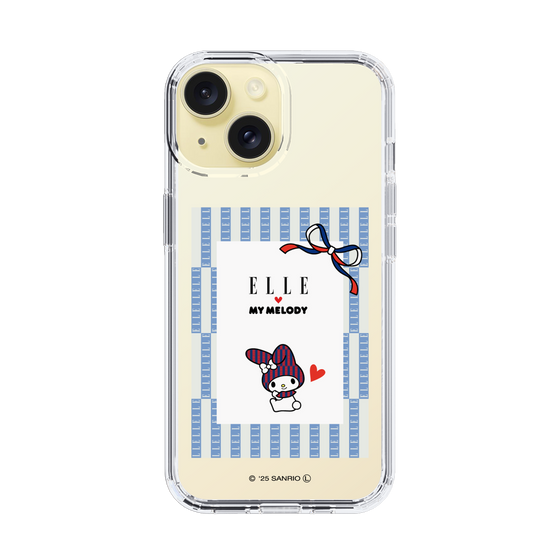 スリムプロテクションケース［ ELLE×マイメロディ＆クロミ - トリコロールカラーグラフィック7 ］