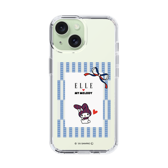 スリムプロテクションケース［ ELLE×マイメロディ＆クロミ - トリコロールカラーグラフィック7 ］
