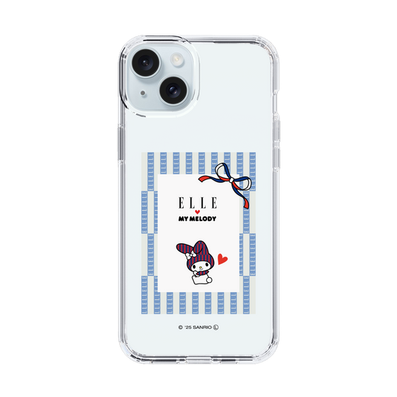 スリムプロテクションケース［ ELLE×マイメロディ＆クロミ - トリコロールカラーグラフィック7 ］
