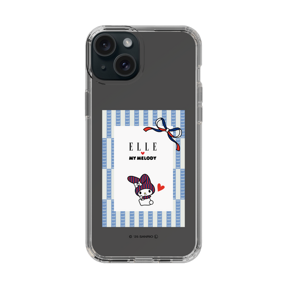 スリムプロテクションケース［ ELLE×マイメロディ＆クロミ - トリコロールカラーグラフィック7 ］